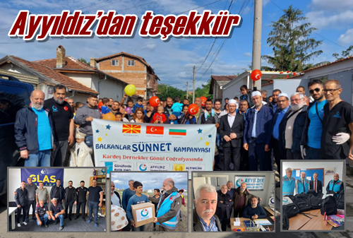 Ayyıldız’dan teşekkür