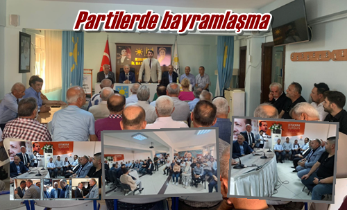 Partilerde bayramlaşma