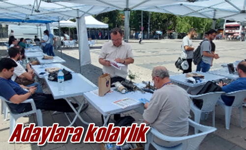 Adaylara kolaylık