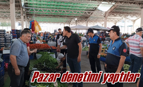 Pazar denetimi yaptılar