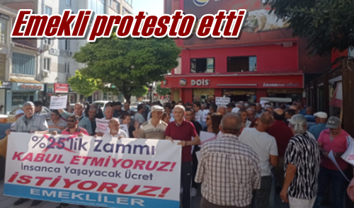 Emekli protesto etti