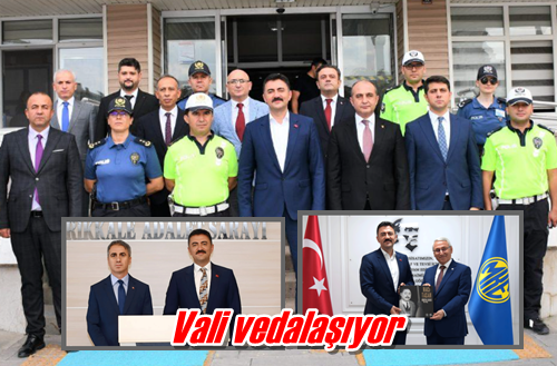 Vali vedalaşıyor