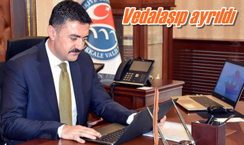 Vedalaşıp ayrıldı