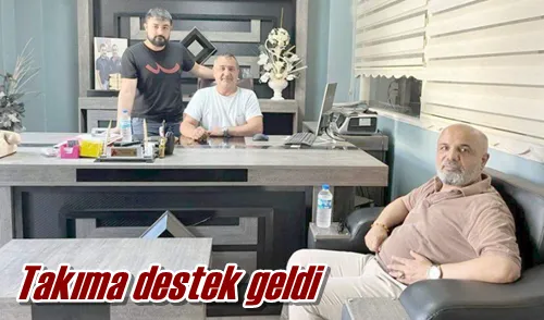 Takıma destek geldi