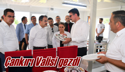 Çankırı Valisi gezdi