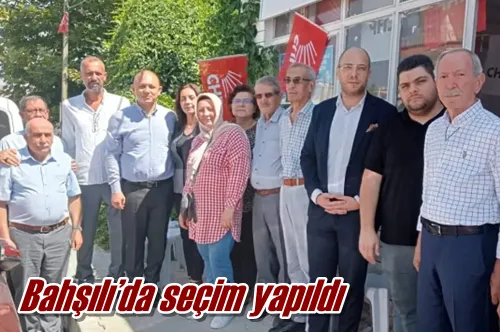 Bahşılı’da seçim yapıldı