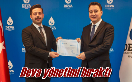 Deva yönetimi bıraktı