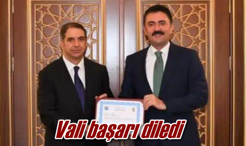 Vali başarı diledi