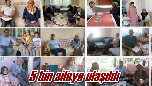 5 bin aileye ulaşıldı 