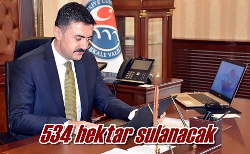 534 hektar sulanacak