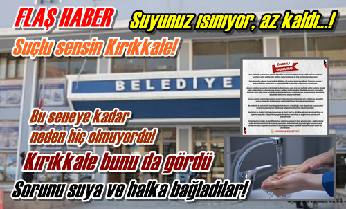 Su için duyuru…!
