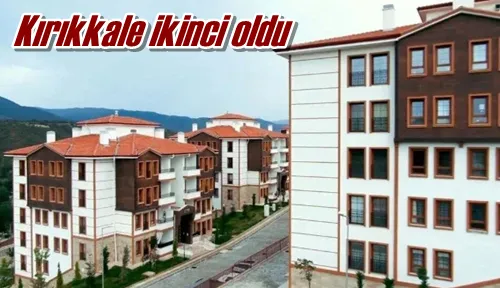 Kırıkkale ikinci oldu