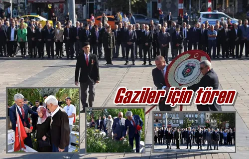 Gaziler için tören