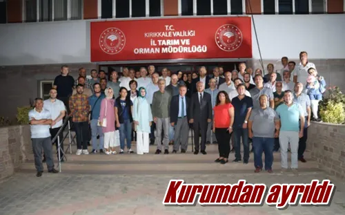 Kurumdan ayrıldı