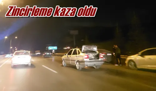 Zincirleme kaza oldu