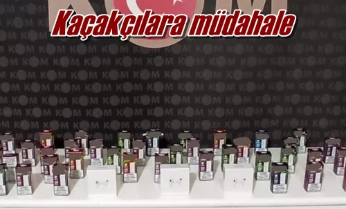 Kaçakçılara müdahale