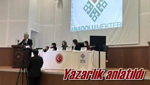 Yazarlık anlatıldı