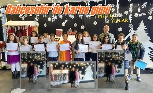 Bahçeşehir’de karne günü