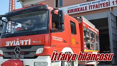 İtfaiye bilançosu