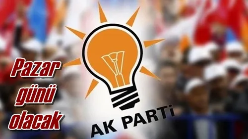 Pazar günü olacak