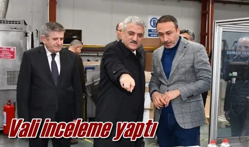 Vali inceleme yaptı