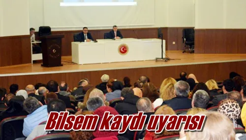 Bilsem kaydı uyarısı