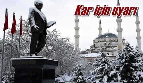 Kar için uyarı