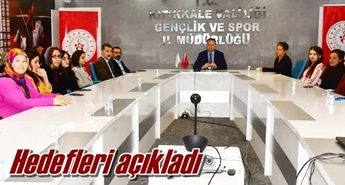 Hedefleri açıkladı