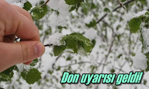 Don uyarısı geldi!