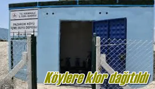 Köylere klor dağıtıldı