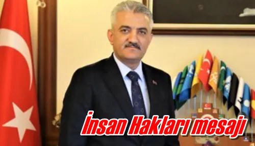 İnsan Hakları mesajı