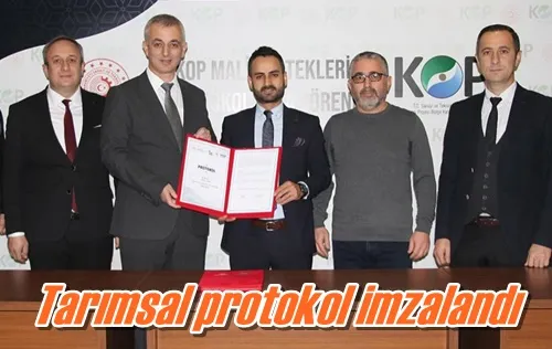 Tarımsal protokol imzalandı