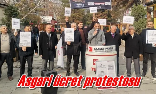 Asgari ücret protestosu