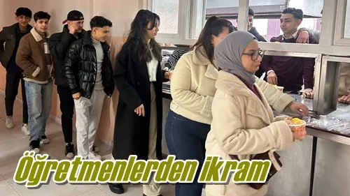 Öğretmenlerden ikram