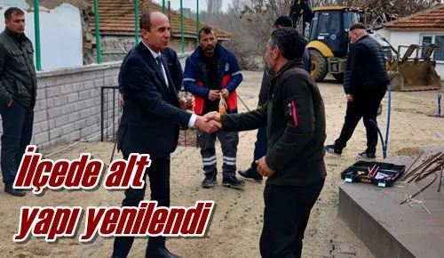 İlçede alt yapı yenilendi