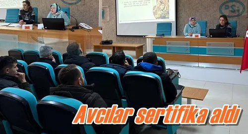 Avcılar sertifika aldı