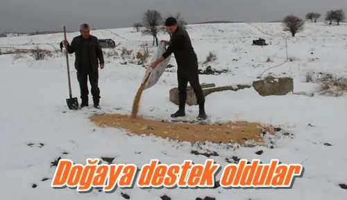Doğaya destek oldular