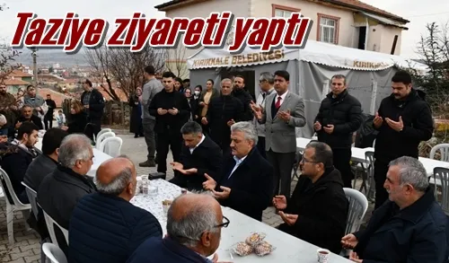 Taziye ziyareti yaptı