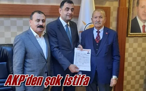 AKP’den şok istifa