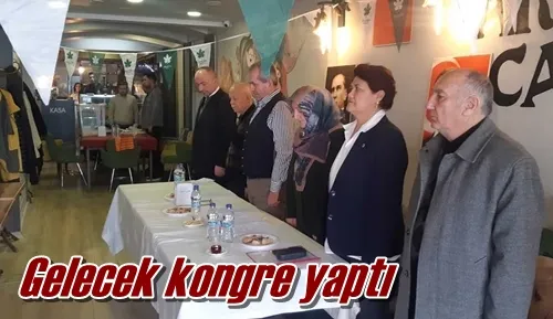 Gelecek kongre yaptı