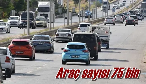 Araç sayısı 75 bin