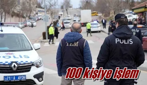 100 kişiye işlem