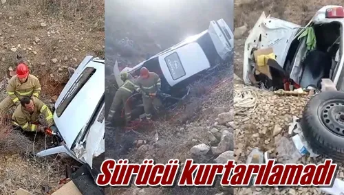 Sürücü kurtarılamadı