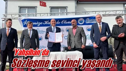 Sözleşme sevinci yaşandı