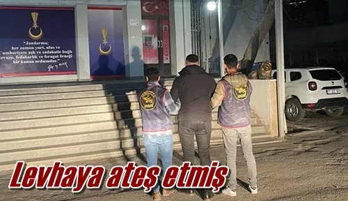 Levhaya ateş etmiş