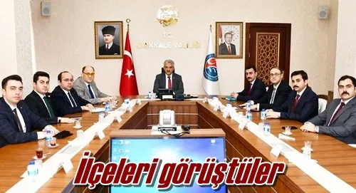 İlçeleri görüştüler