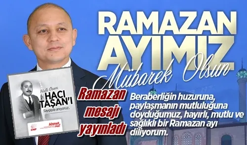 Ramazan mesajı yayınladı