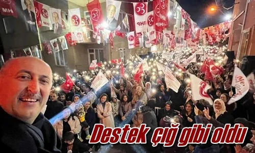 Destek çığ gibi oldu