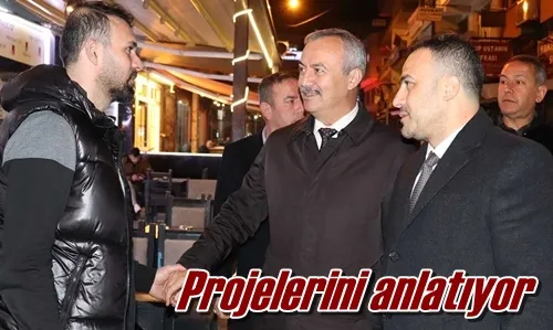 Projelerini anlatıyor