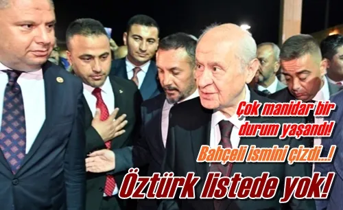 Öztürk listede yok!